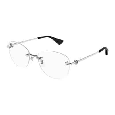 Metalen Optische Bril voor Vrouwen Cartier , Gray , Unisex