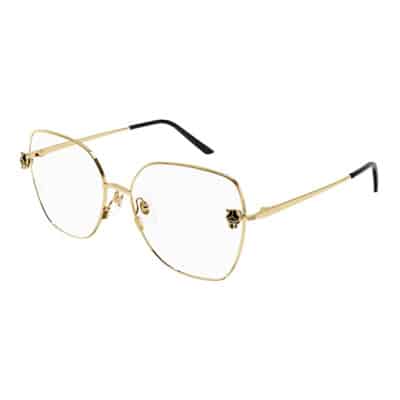 Metalen Optische Bril voor Vrouwen Cartier , Yellow , Unisex