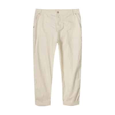 Metallic Dot Losse Broek Twill Summum Woman , Beige , Dames