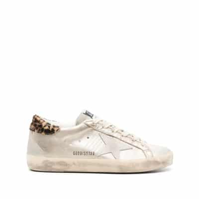 Metallic Sneakers met Distressed Finish Golden Goose , Beige , Dames