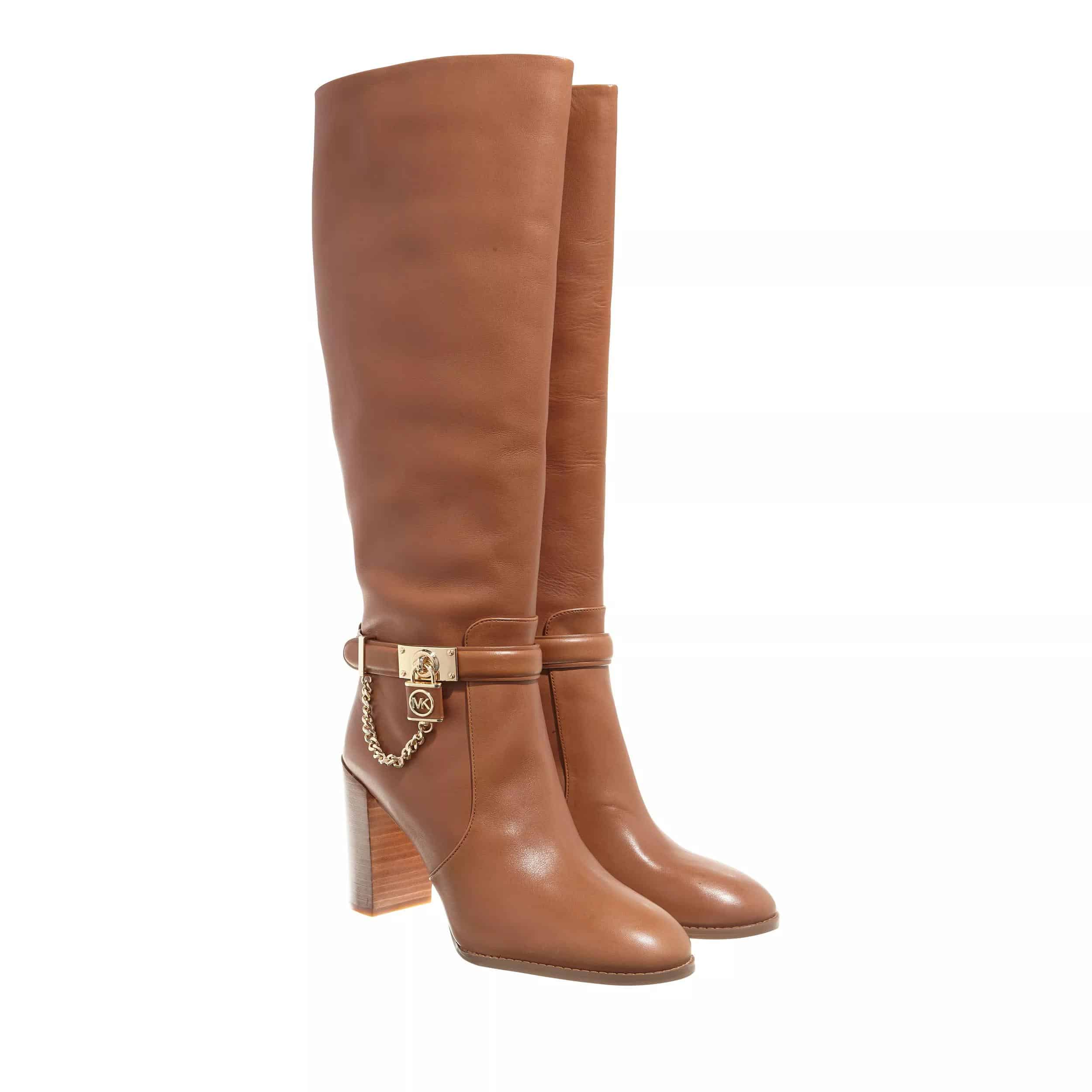 Michael Kors Boots & laarzen - Hamilton Heeled Boot in bruin