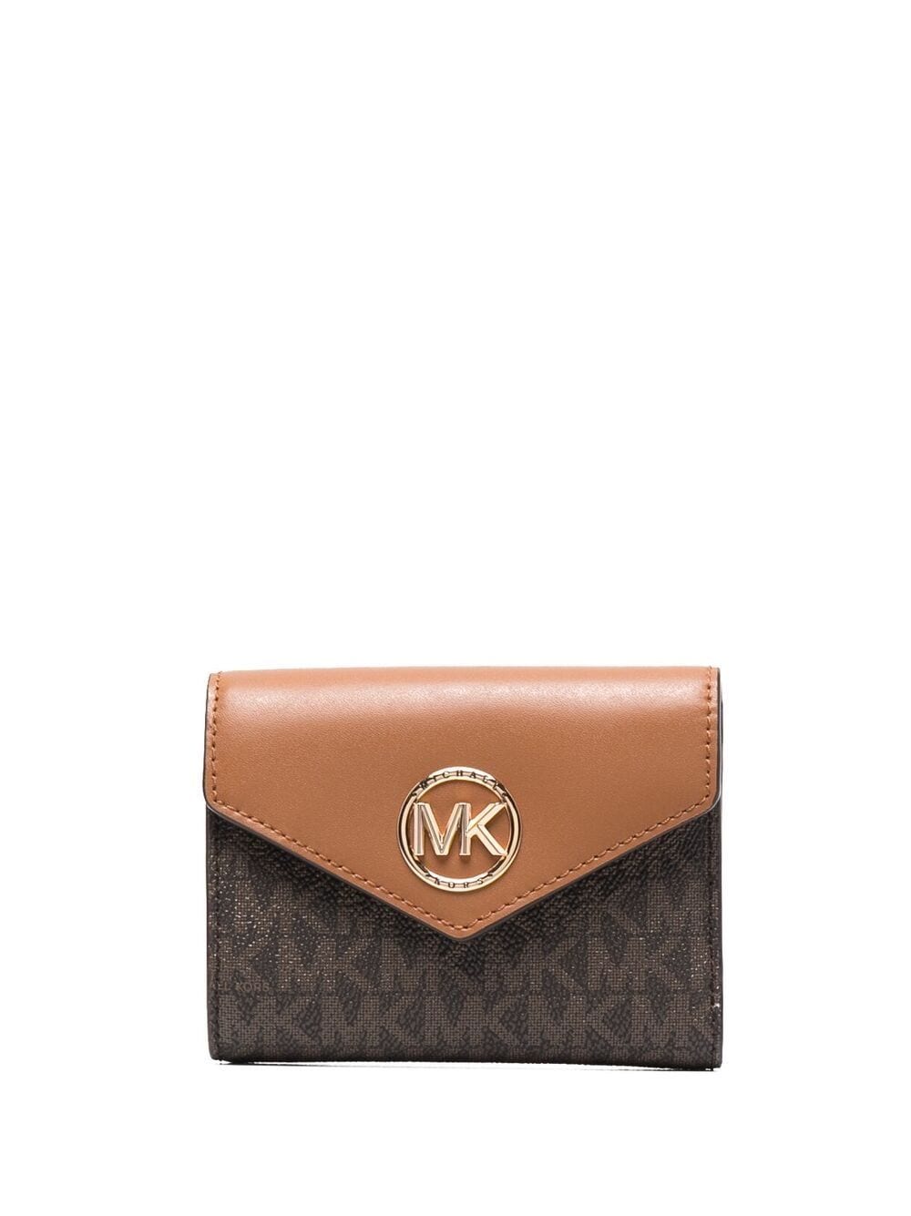 Michael Kors Portemonnee met logo - Bruin