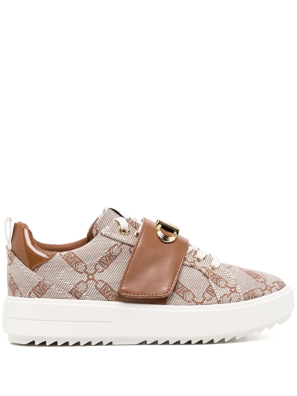 Michael Kors Sneakers met monogramprint - Bruin