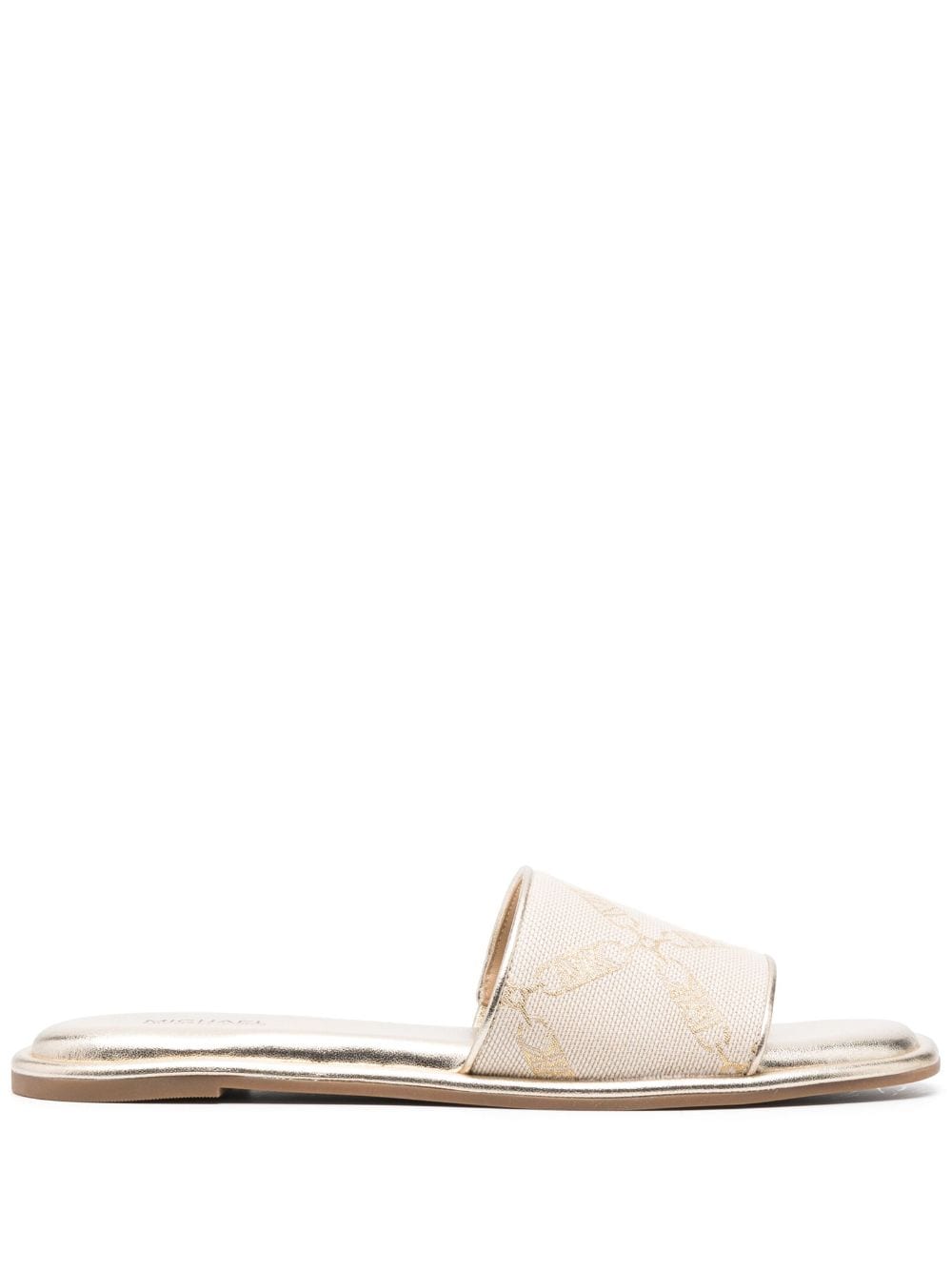 Michael Michael Kors Hayworth leren slippers - Beige