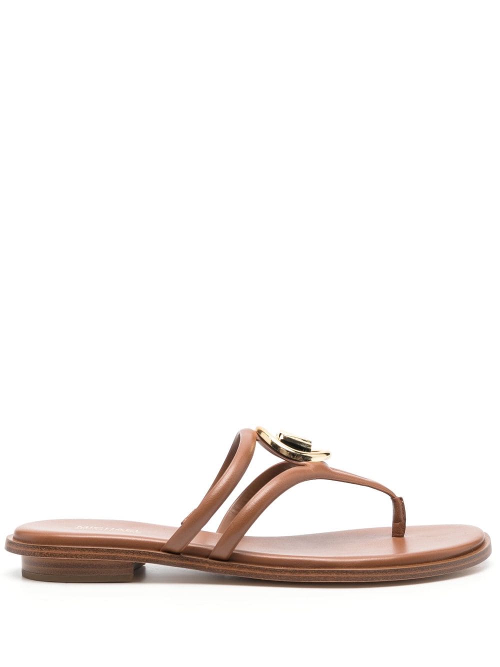 Michael Michael Kors Sandalen met logoplakkaat - Bruin