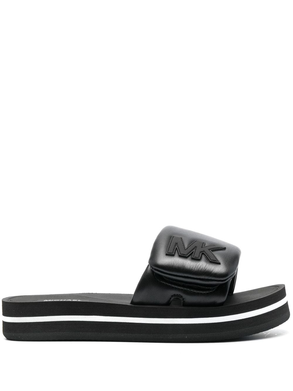 Michael Michael Kors Slippers met plateauzool - Zwart