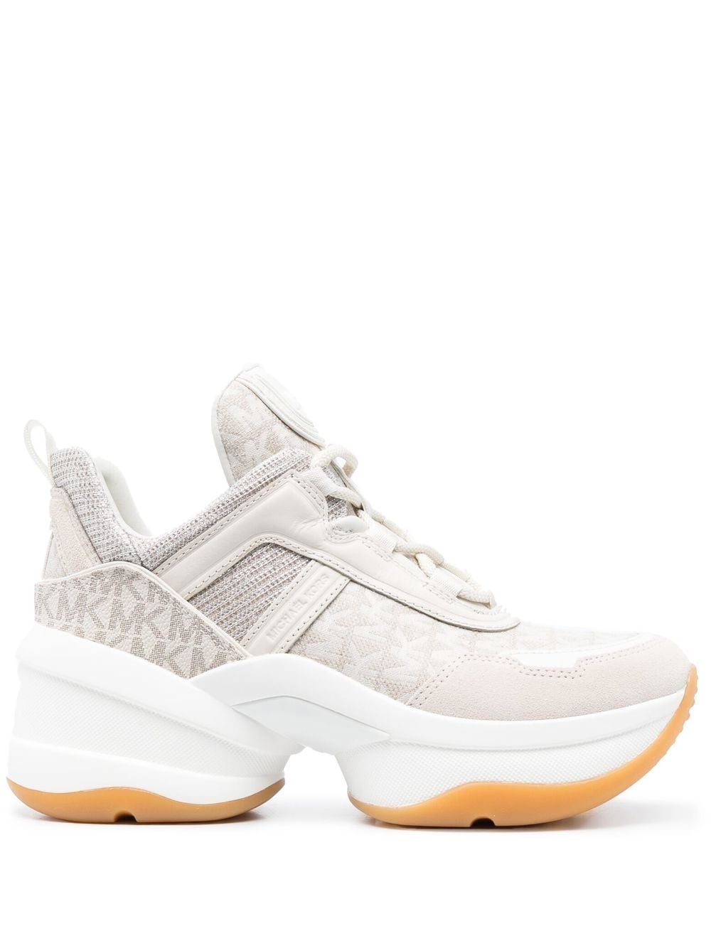 Michael Michael Kors Sneakers met chunky zool - Beige