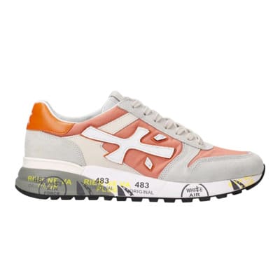 Mick VAR 6170 - 43 Oranje Casual Schoenen Premiata , Multicolor , Heren