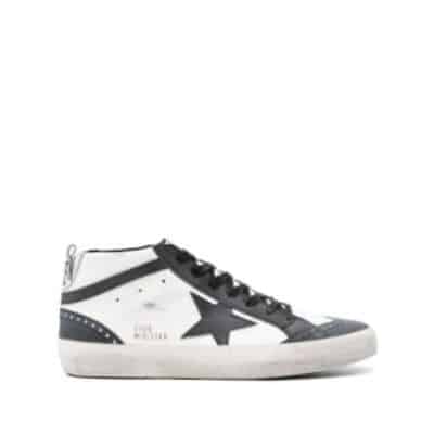 Mid Star Leren Sneakers Golden Goose , Multicolor , Heren