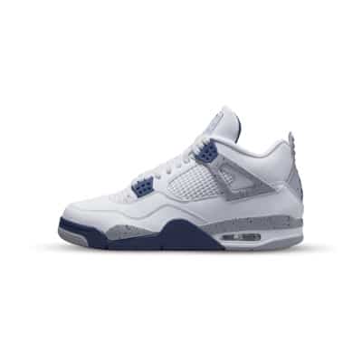 Midnight Navy Air Jordan 4 Sneakers Jordan , Gray , Heren