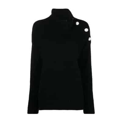 Moderne Cashmere Gebreide Coltrui Zadig & Voltaire , Black , Dames