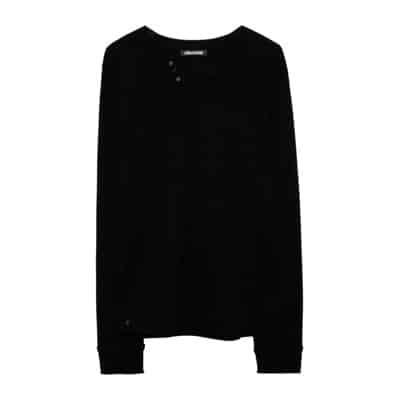 Monastir Merino Wol Trui Zadig & Voltaire , Black , Heren