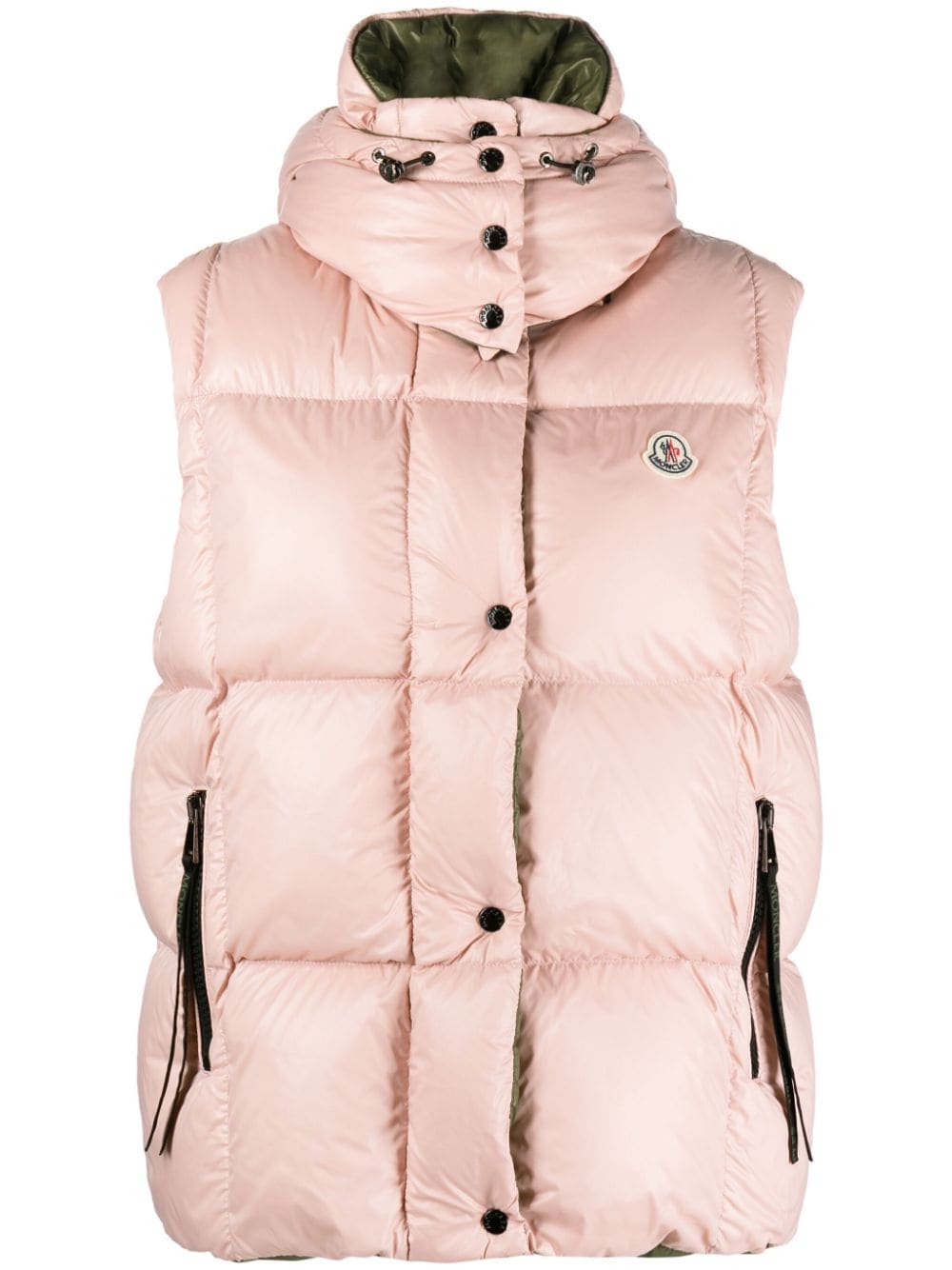 Moncler Bodywarmer met logopatch - Roze