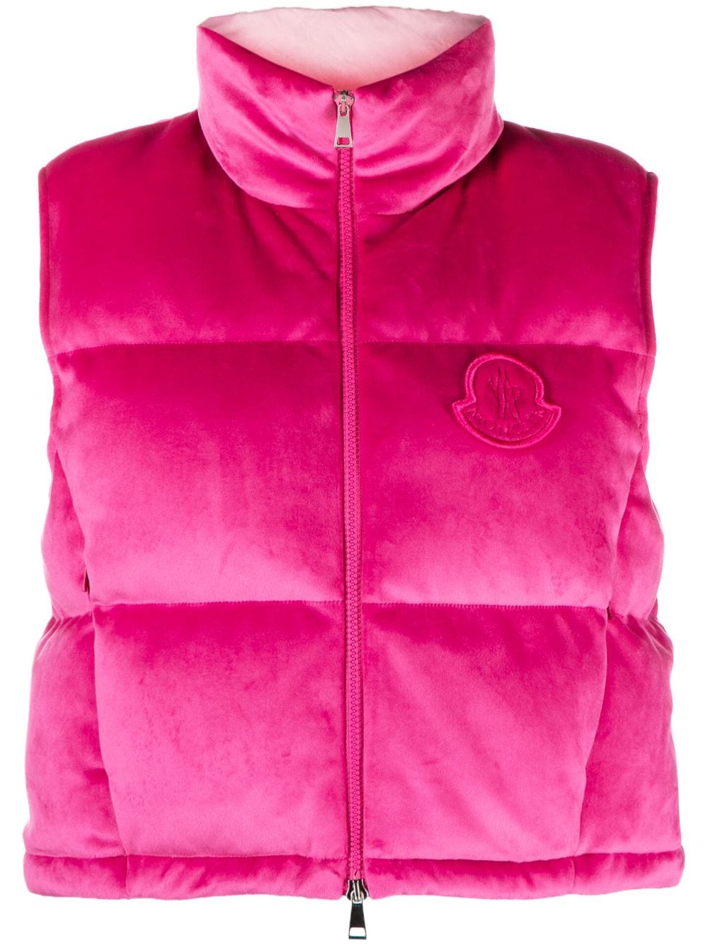 Moncler Bodywarmer met logopatch - Roze