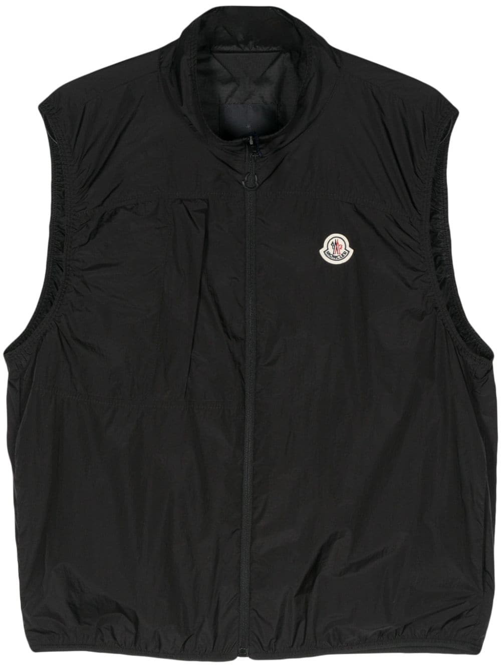 Moncler Bodywarmer met logopatch - Zwart