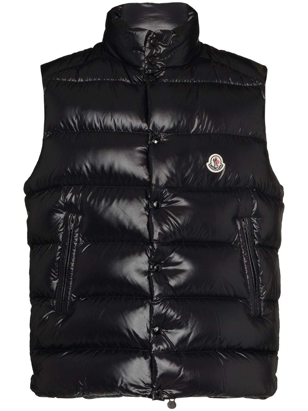 Moncler Bodywarmer met logopatch - Zwart