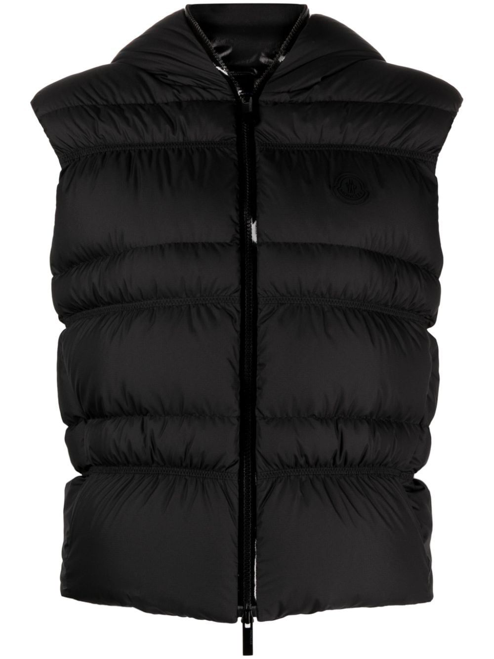 Moncler Bodywarmer met logopatch - Zwart