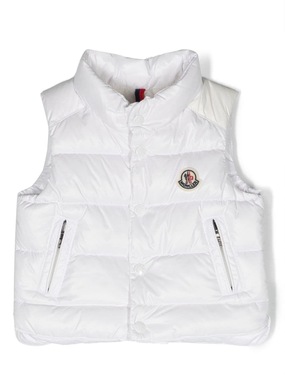 Moncler Enfant Bodywarmer met logopatch - Wit