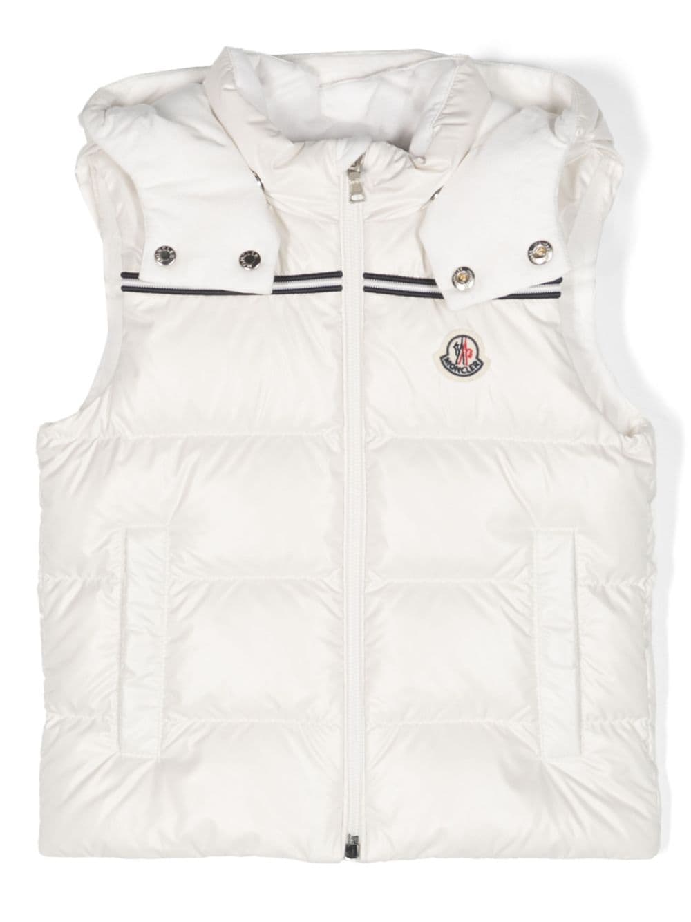 Moncler Enfant Bodywarmer met logopatch - Wit