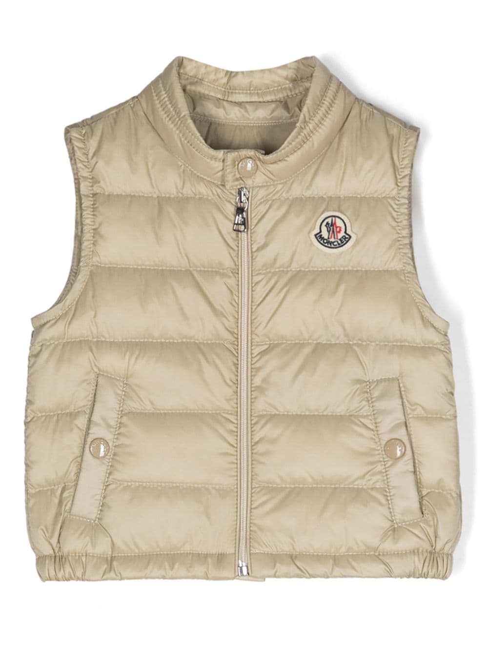 Moncler Enfant Gewatteerde bodywarmer - Beige