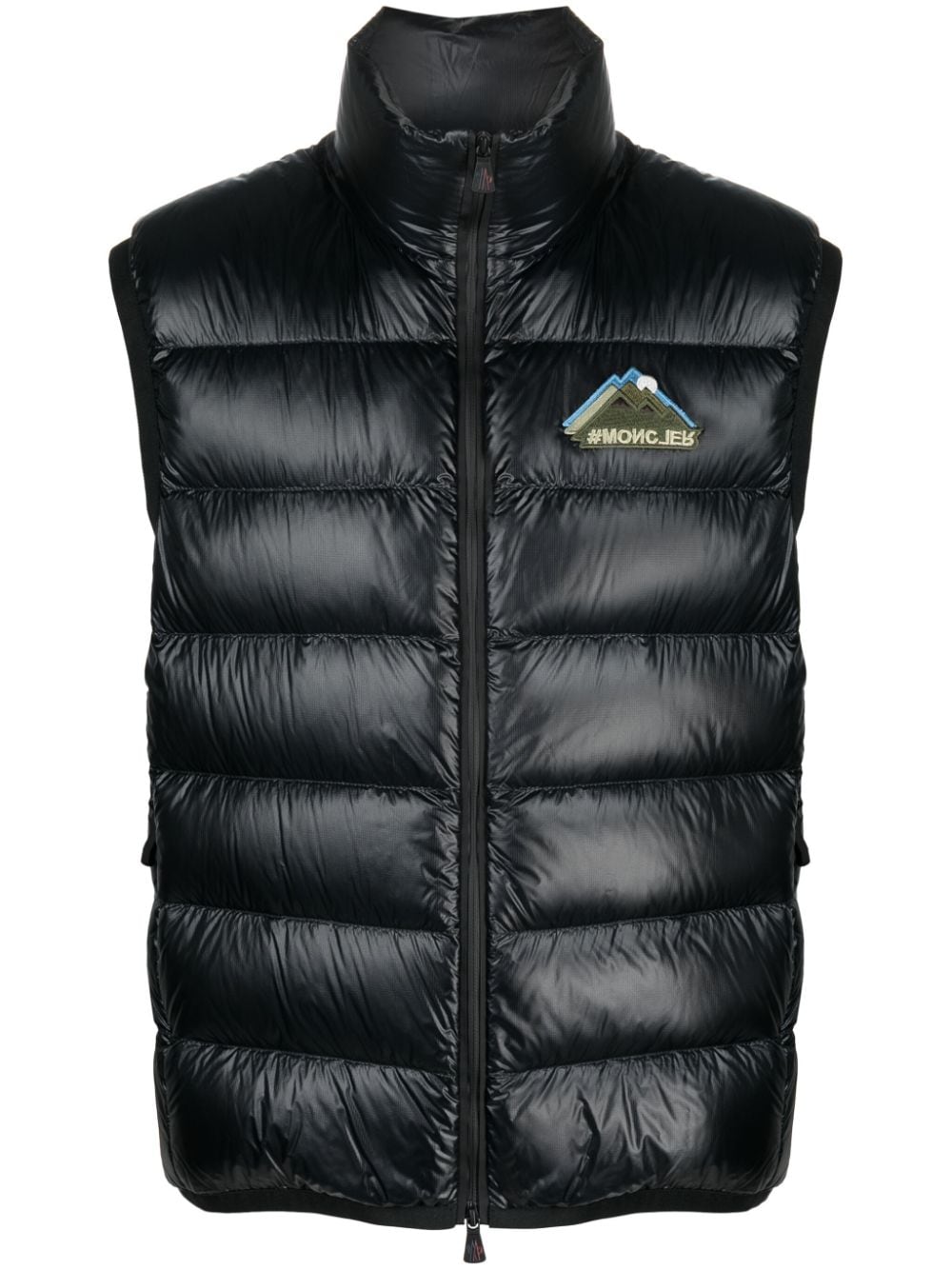 Moncler Grenoble Bodywarmer met logopatch - Zwart