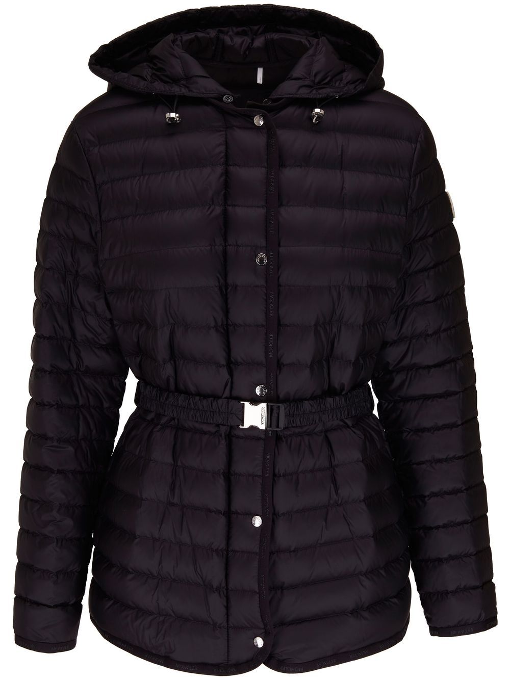 Moncler Jas met ceintuur - Zwart