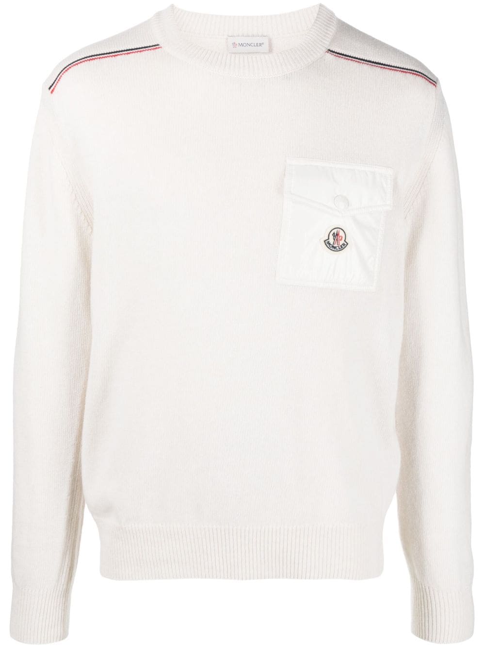 Moncler Trui met logopatch - Wit