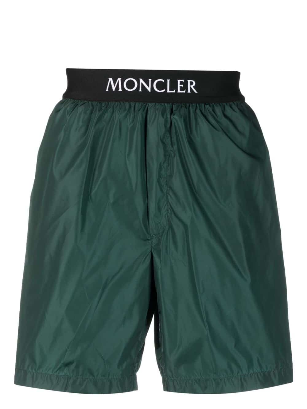 Moncler Zwembroek met logopatch - Groen