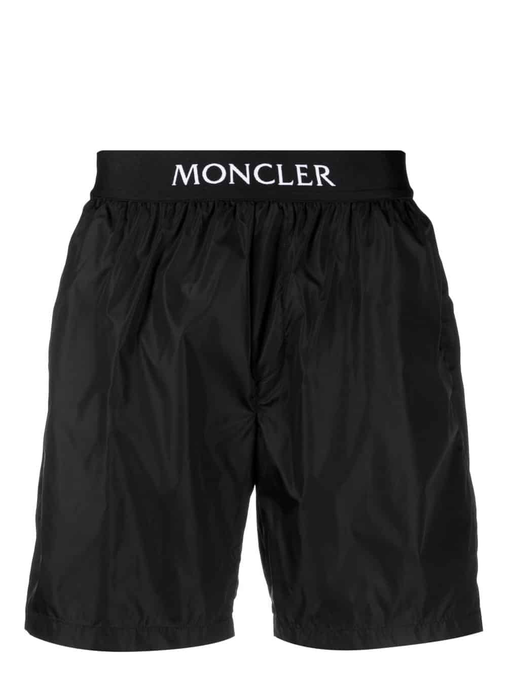 Moncler Zwembroek met logopatch - Zwart