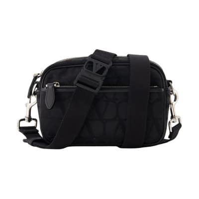 Monogram VLogo Schoudertas Valentino Garavani , Black , Heren