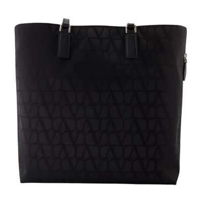 Monogram VLogo Tote Tas Valentino Garavani , Black , Heren