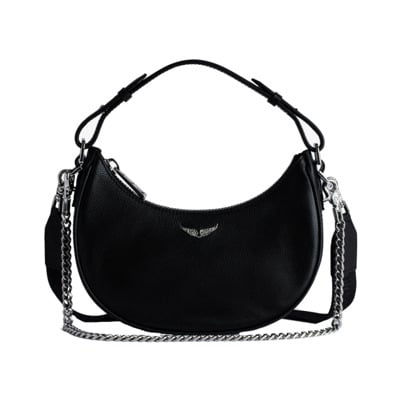 Moonrock Tas - Noir Gold Leer Zadig & Voltaire , Black , Dames