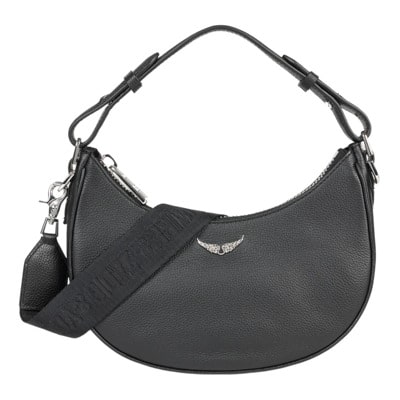 Moonrock Zwarte Leren Tas Zadig & Voltaire , Black , Dames