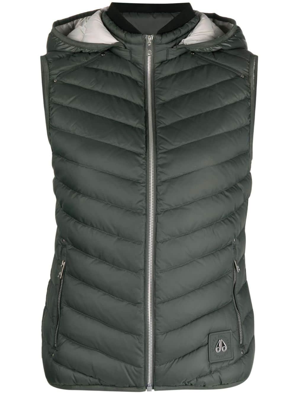 Moose Knuckles Bodywarmer met capuchon - Grijs