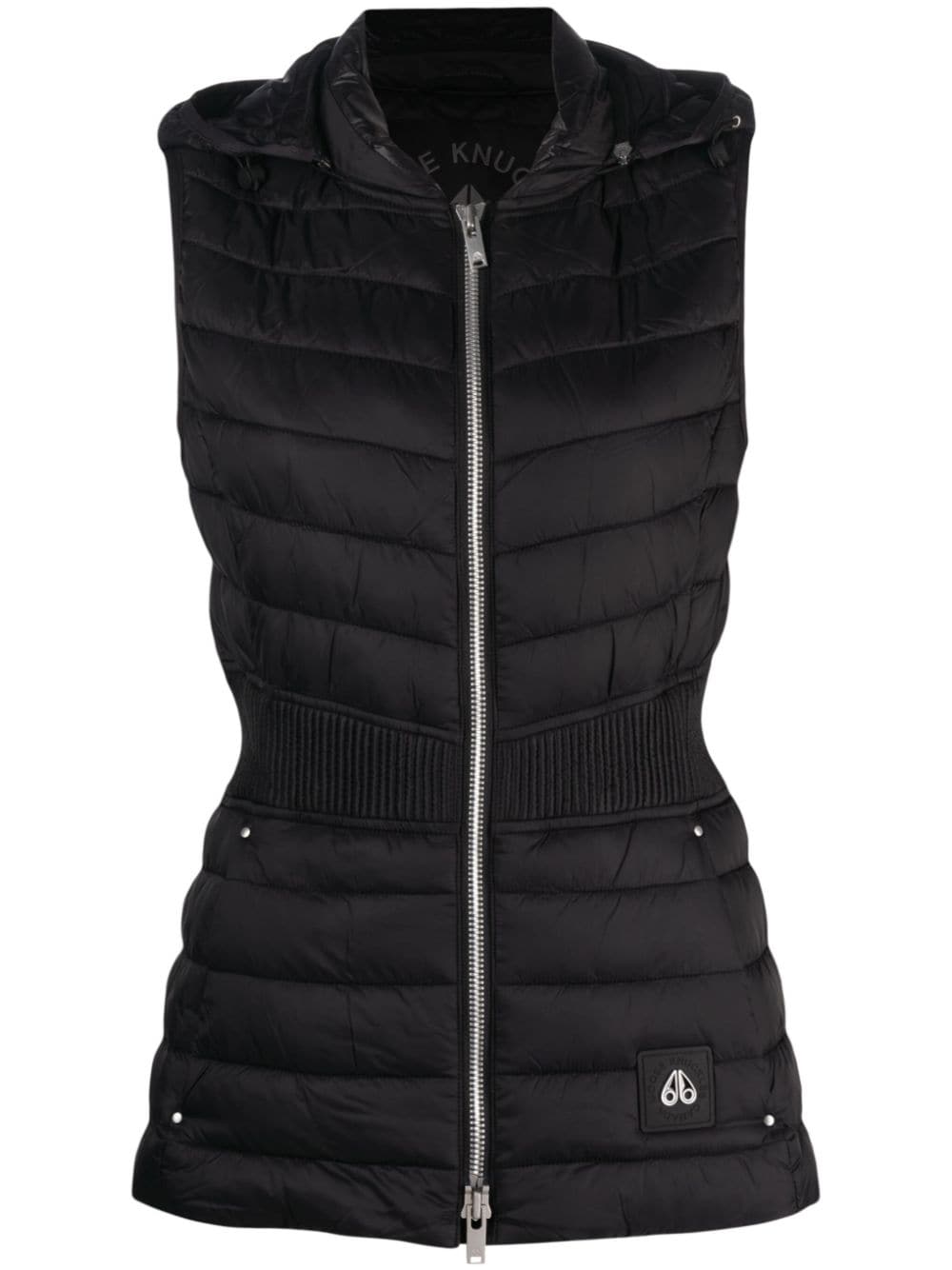 Moose Knuckles Bodywarmer met capuchon - Zwart