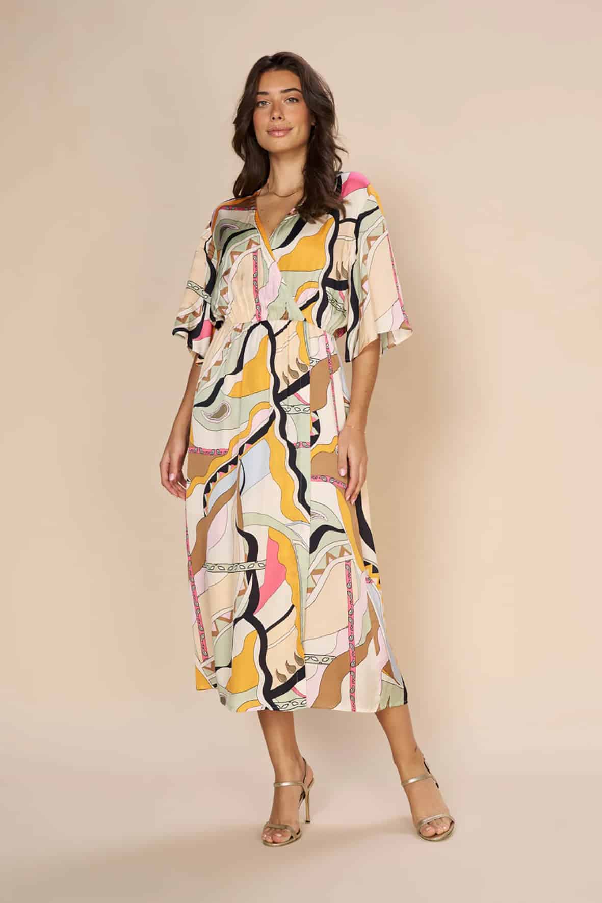 Mos Mosh 159460 mmkella pictus wrap dress