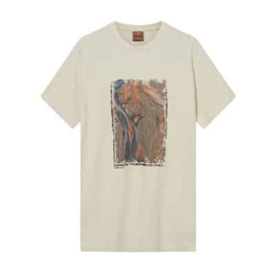 Mos Mosh T-shirt korte mouw MOS Mosh , Beige , Heren