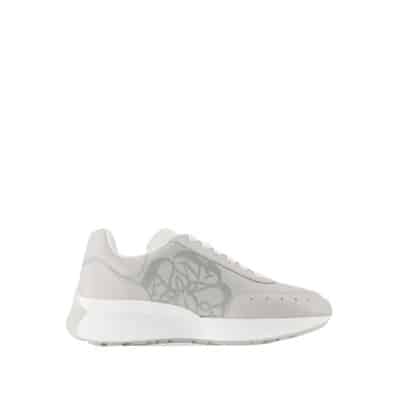 Multikleur Leren Sneakers - Oversized Stijl Alexander McQueen , Gray , Heren