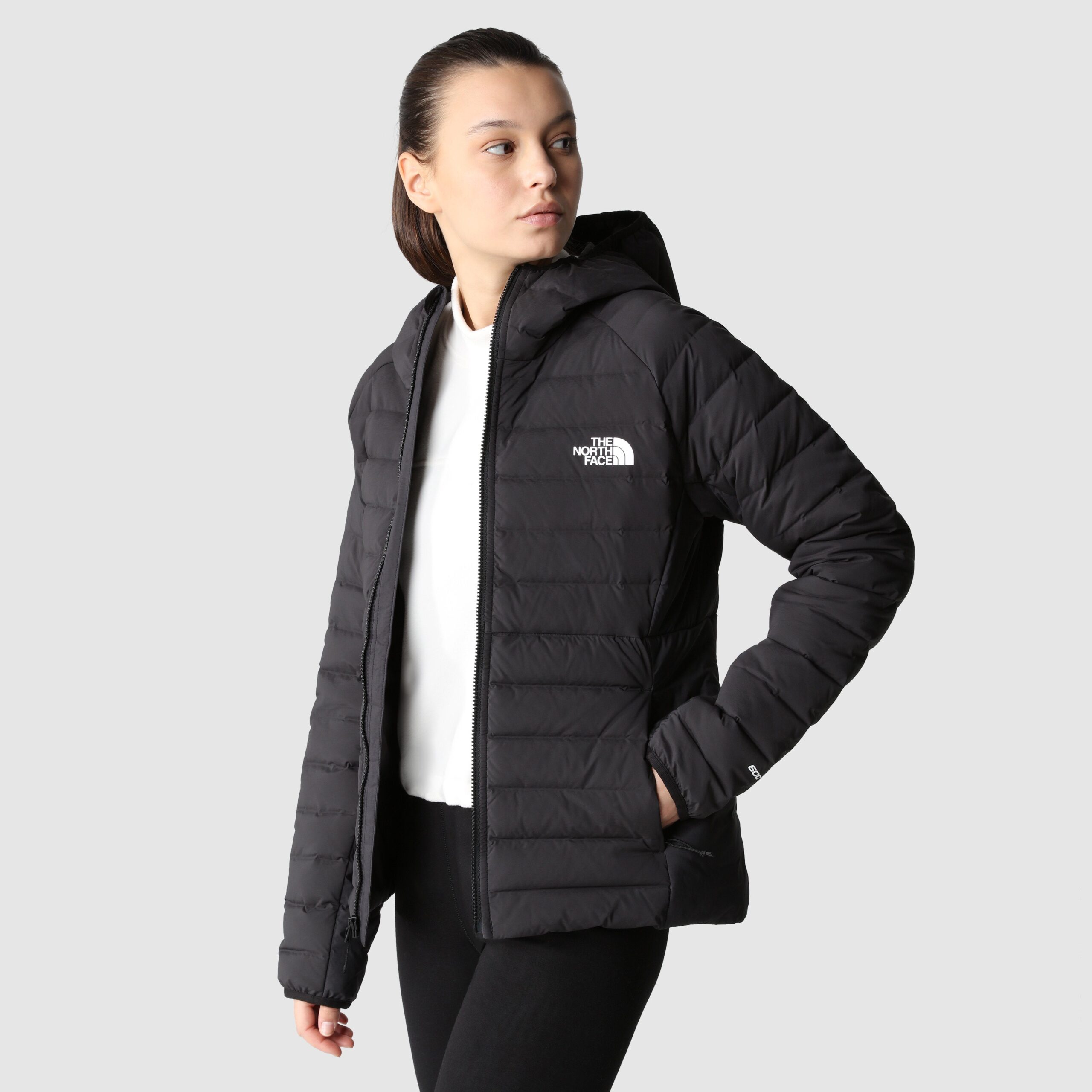 NU 20% KORTING: The North Face Donsjack W BELLEVIEW STRETCH DOWN HOODIE