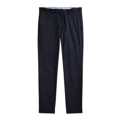 Navy Blauwe Stretch Slim Fit Chino Broek Polo Ralph Lauren , Blue , Heren