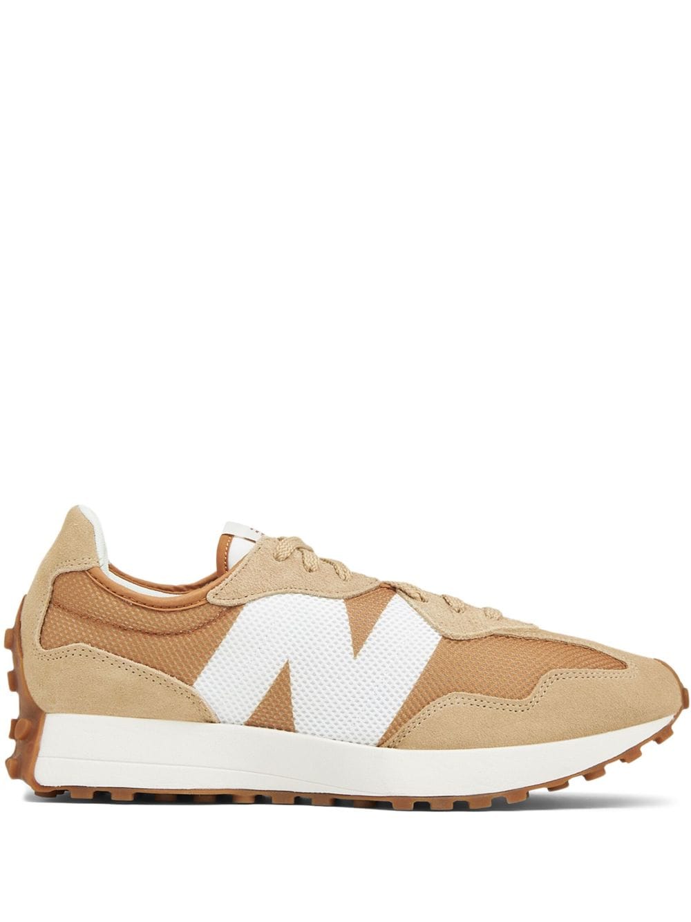 New Balance 327 sneakers met logopatch - Beige