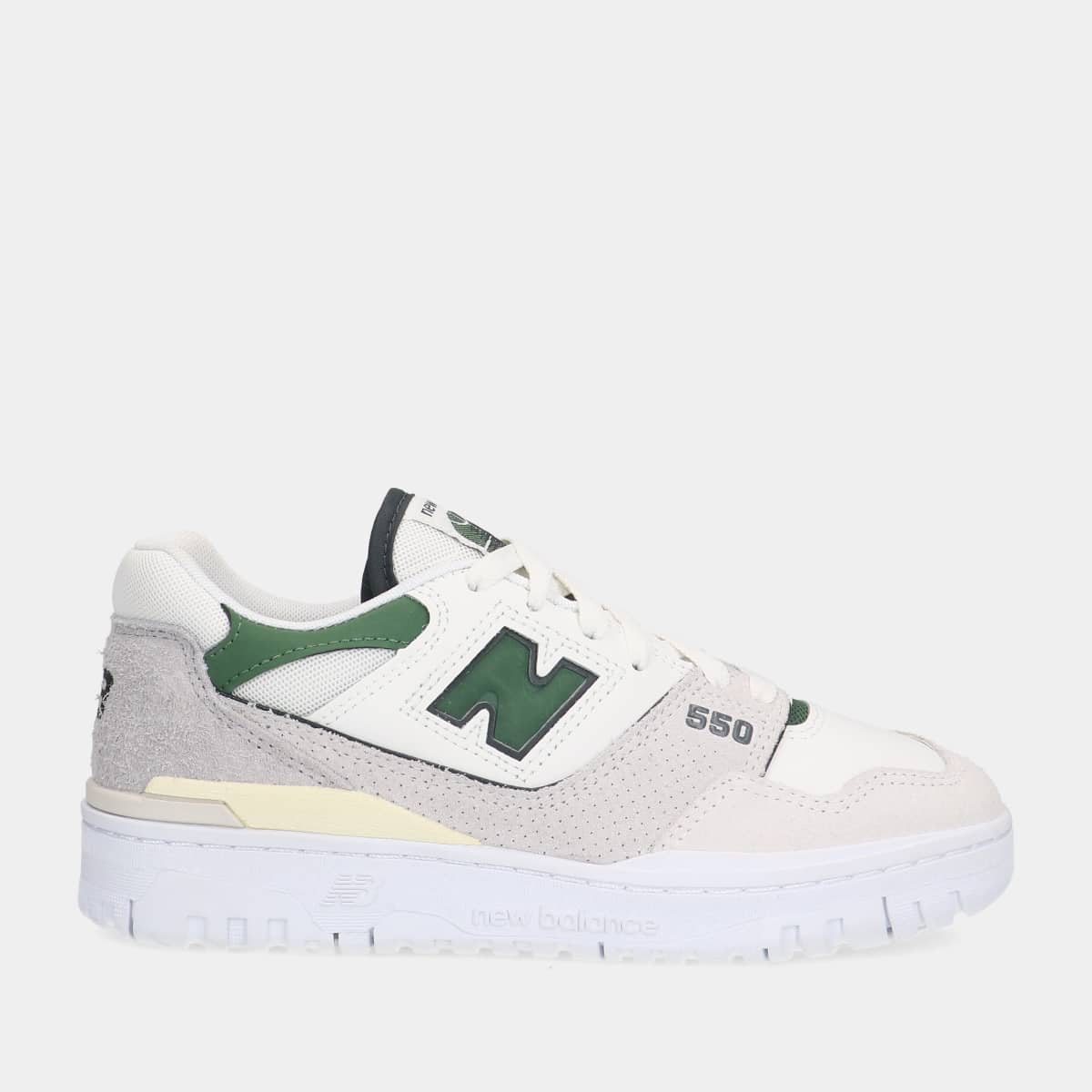 New Balance 550 Sea Salt/Green dames sneakers