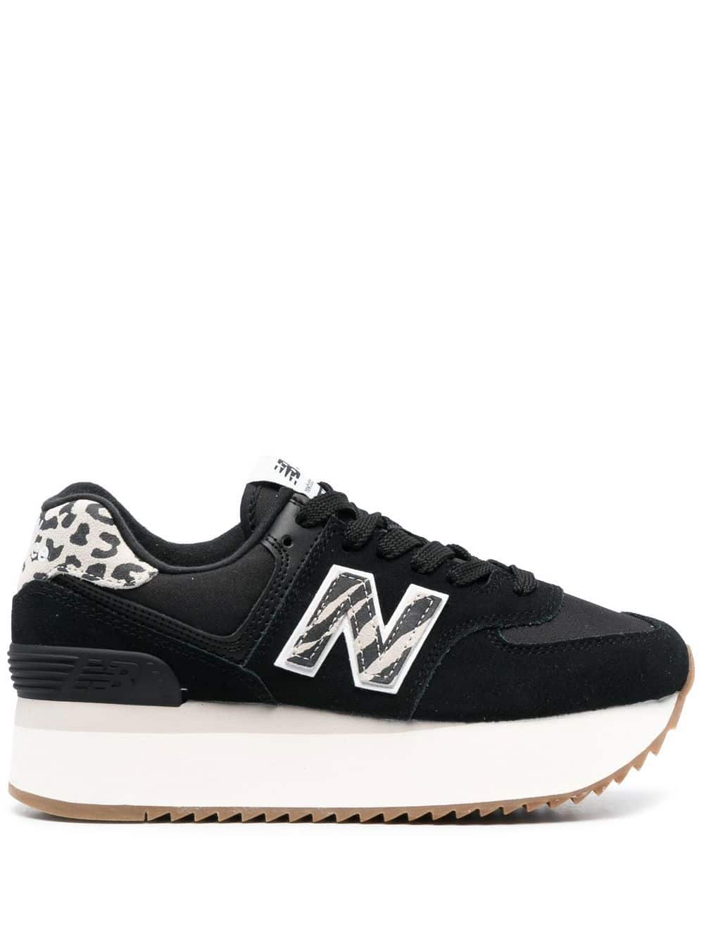 New Balance 574 sneakers met vlakken - Zwart