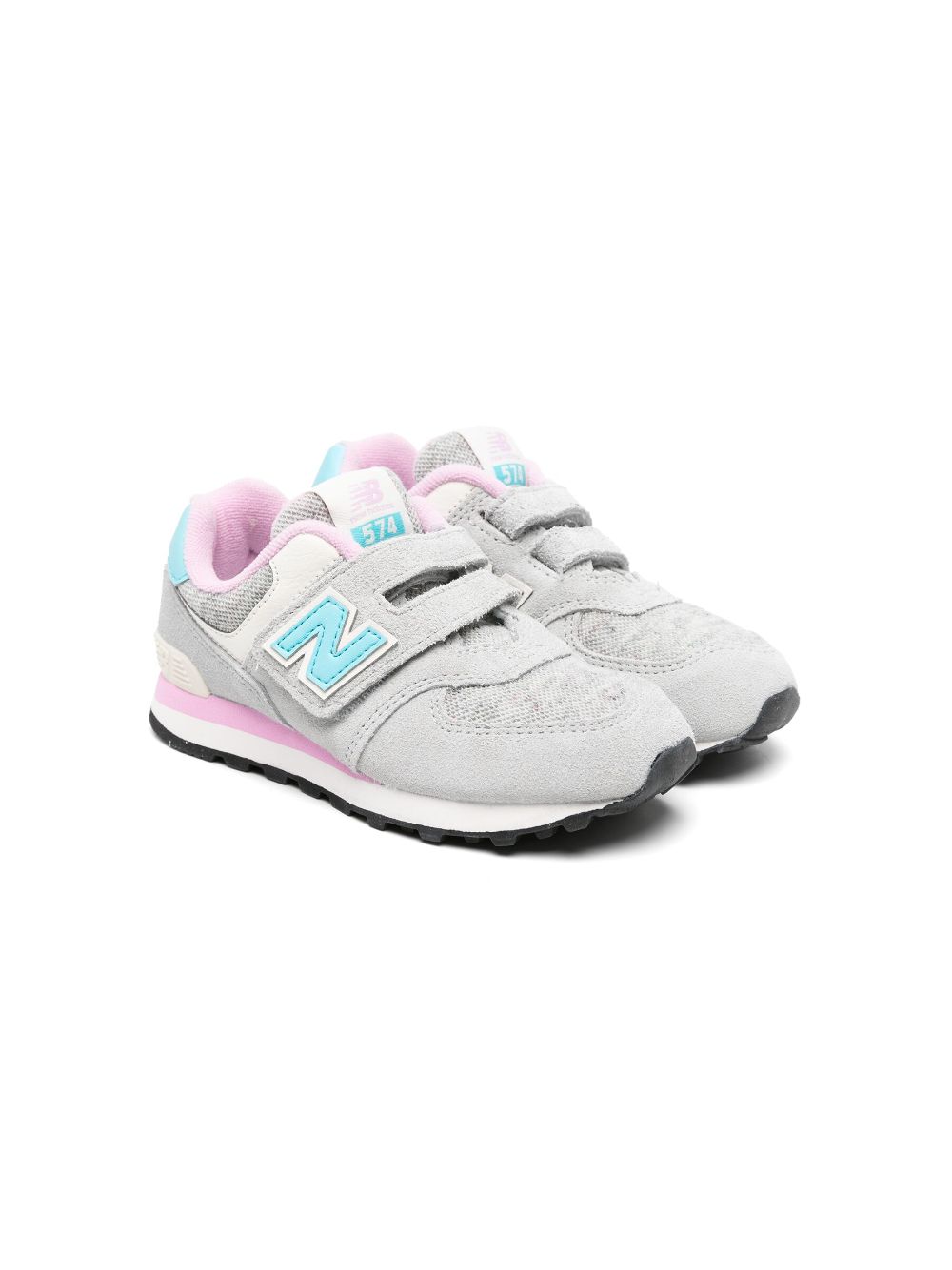 New Balance Kids 574 sneakers met vlakken - Grijs