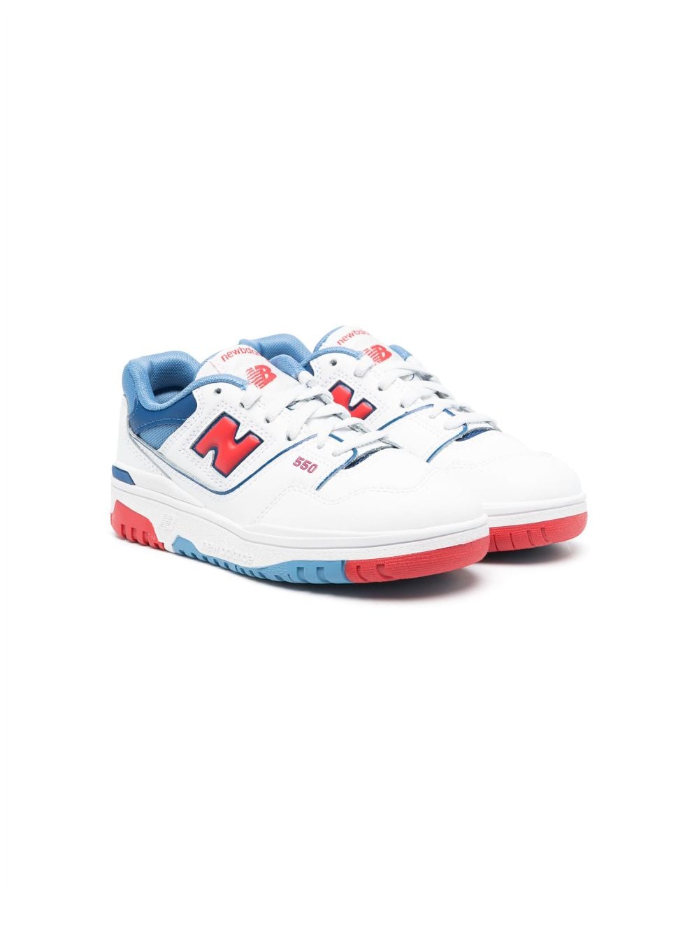 New Balance Kids Sneakers met ronde neus - Wit