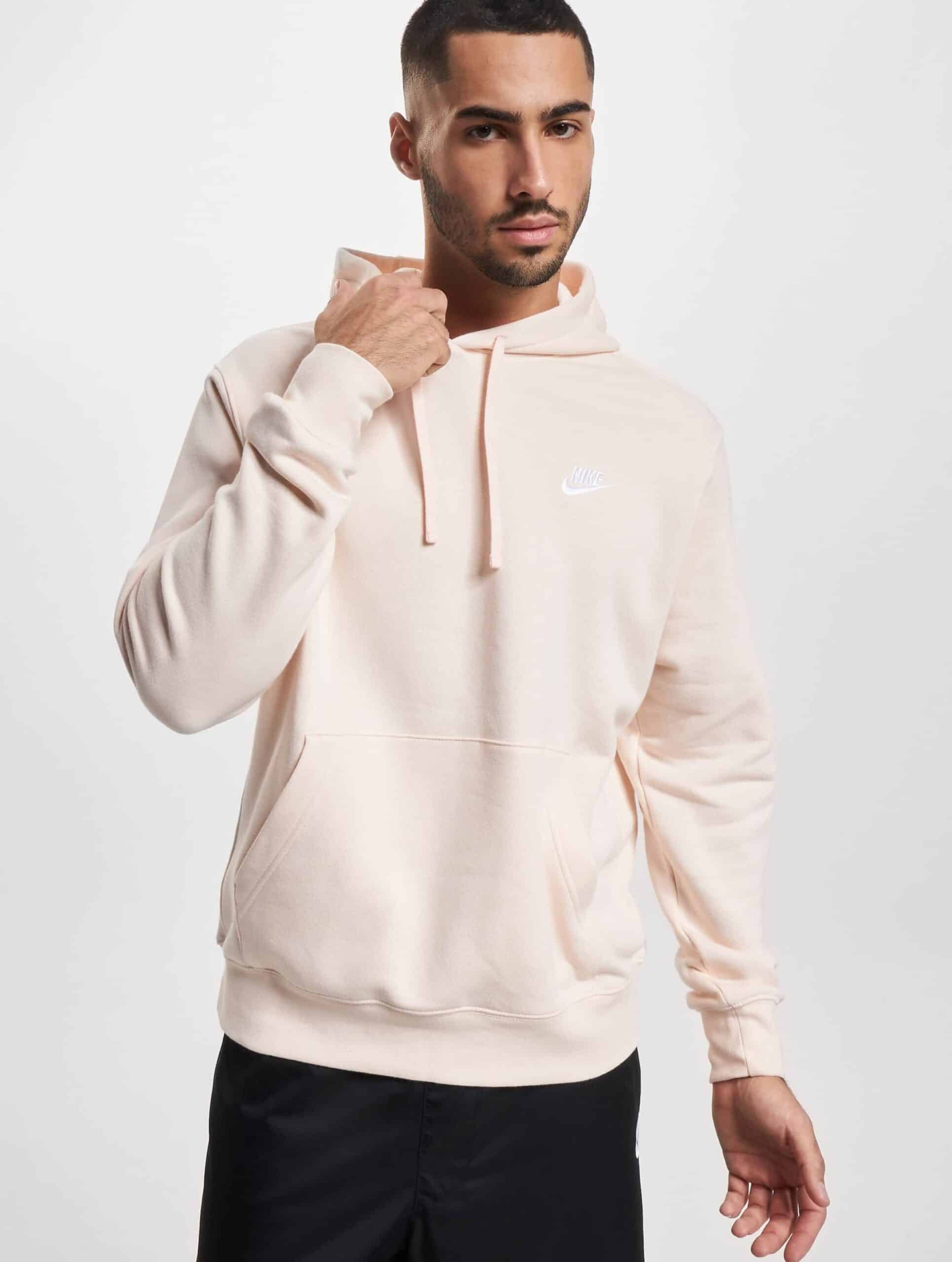 Nike Club Hoodie Männer,Unisex op kleur beige, Maat L