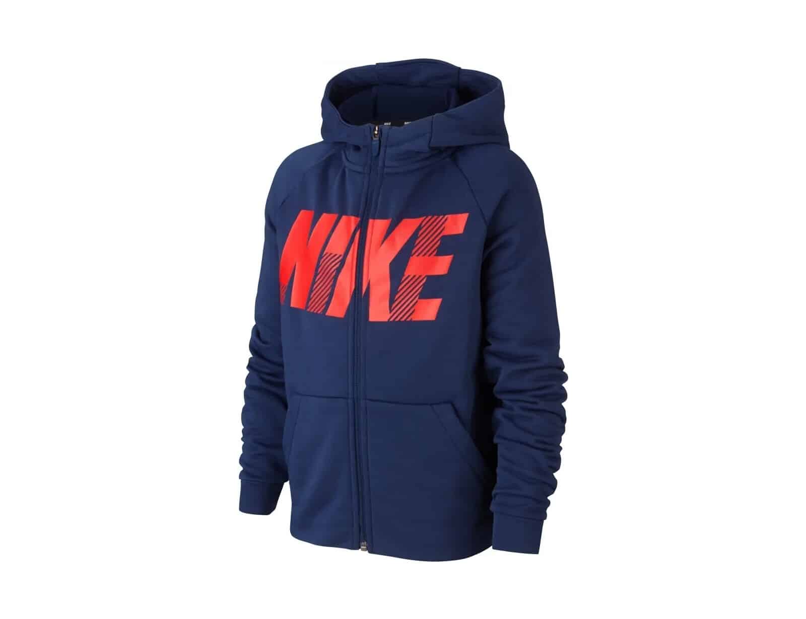 Nike - Dri-fit Hoodie - Blauw kindervest