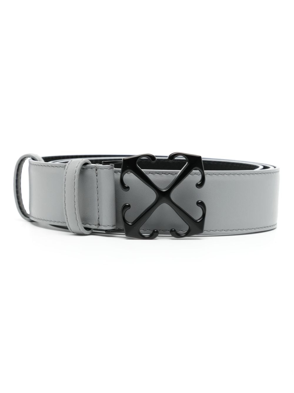 Off-White Arrow 35 leren riem - Grijs