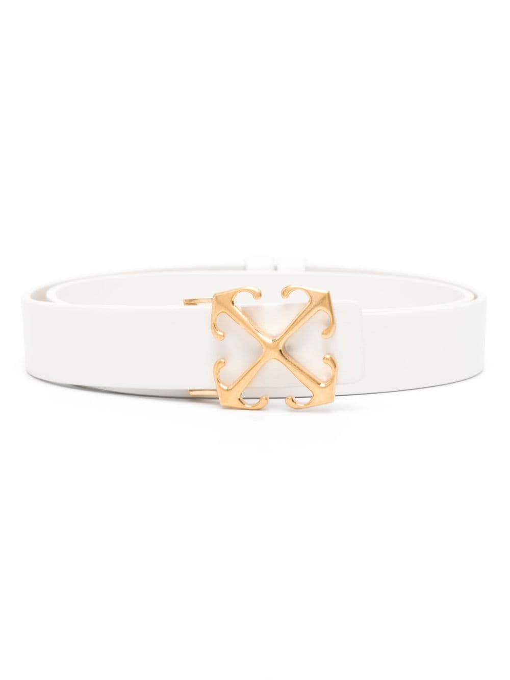 Off-White Leren riem - Wit