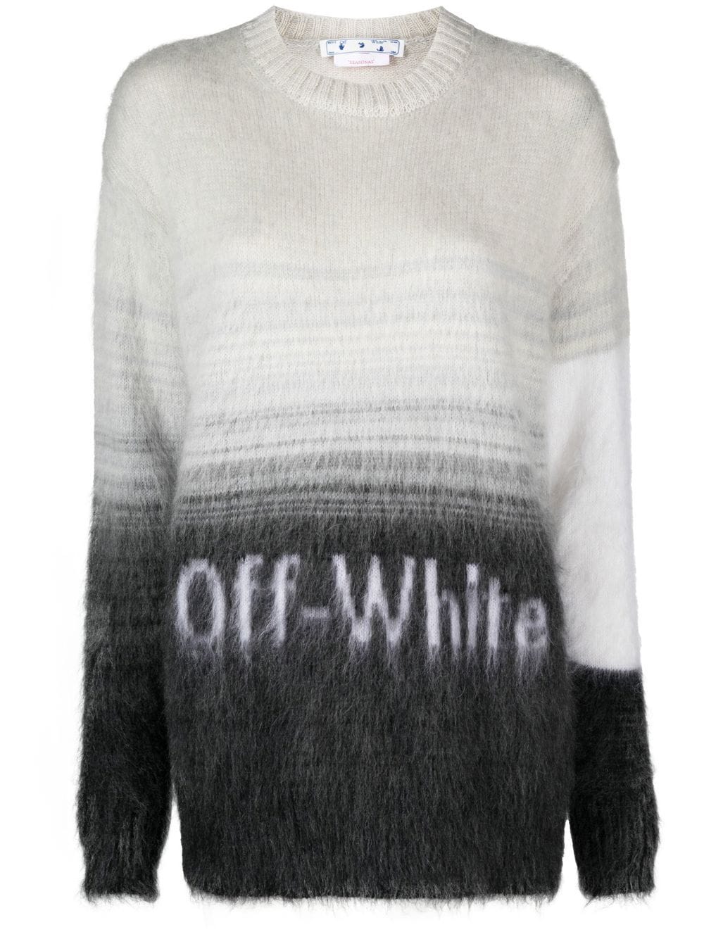 Off-White Trui met kleurverloop - Zwart